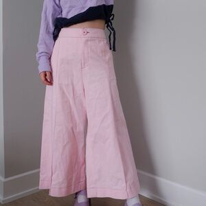 Eliza Faulkner Wide Leg Pink Lavoy Pant, Pink - 10